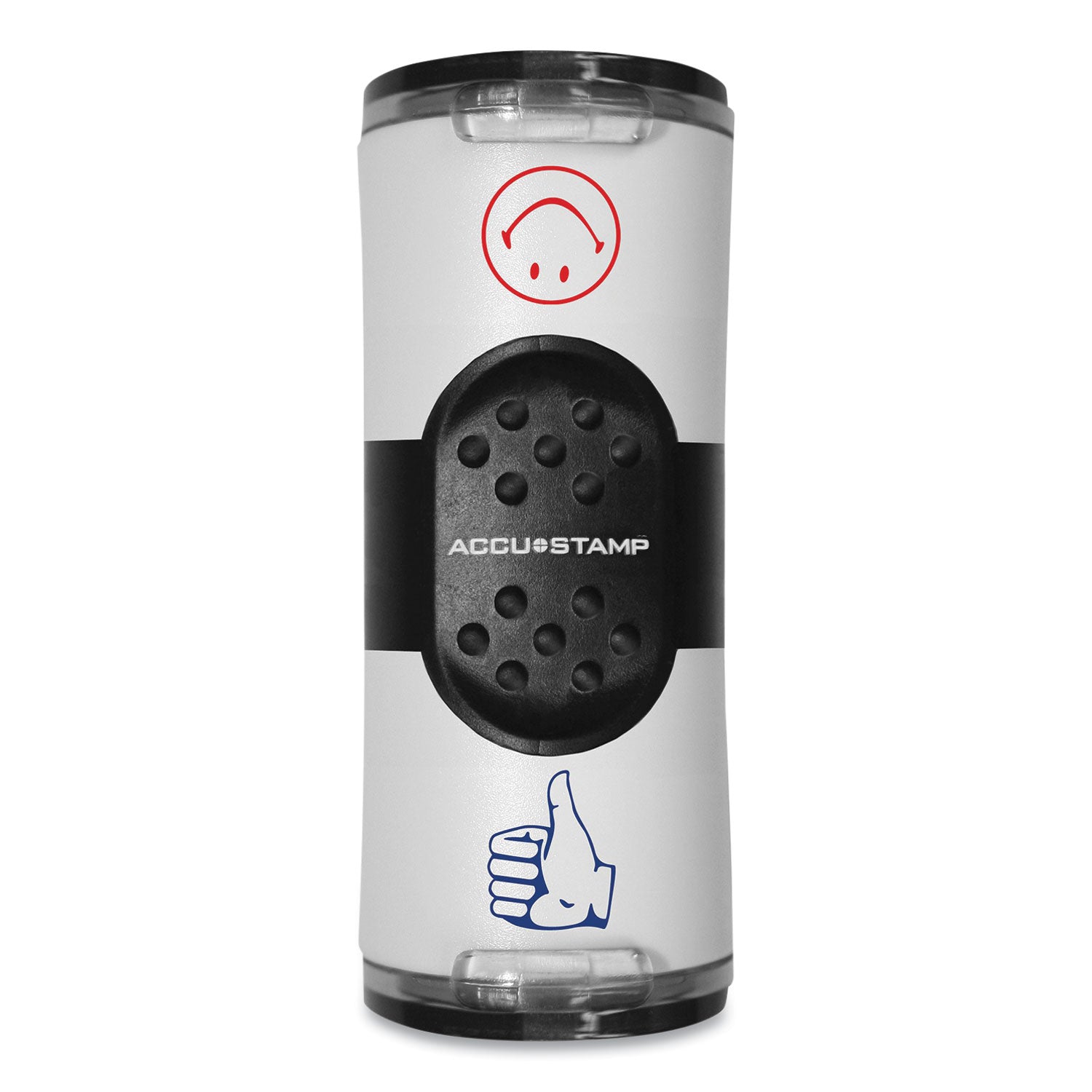 accustamp-r-dual-message-pre-inked-round-stamp-smiley-face-thumbs-up-0-63-dia-red-blue-cos032934_1